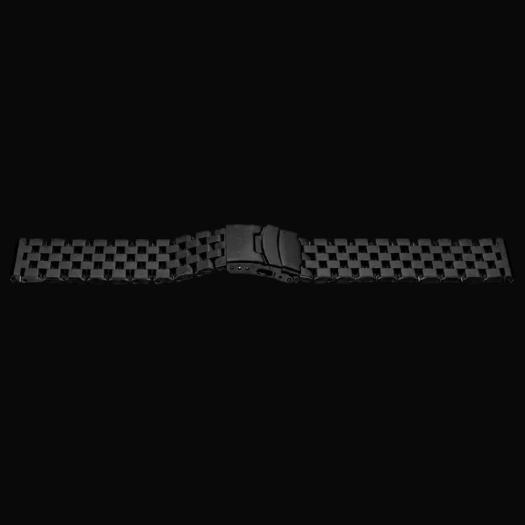 24mm Black PVD Stainless Steel Bracelet which is Compatible with MWC, Elvia, Aeschbach, CWC and Other Brands