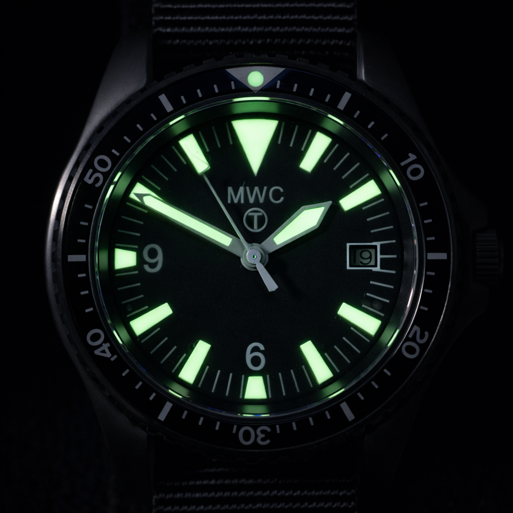 Current NATO Pattern Quartz PVD Military Divers Watch with Sapphire Crystal and 10 Year Battery Life - NATO STOCK NUMBER NSN 6645-99-969-5589