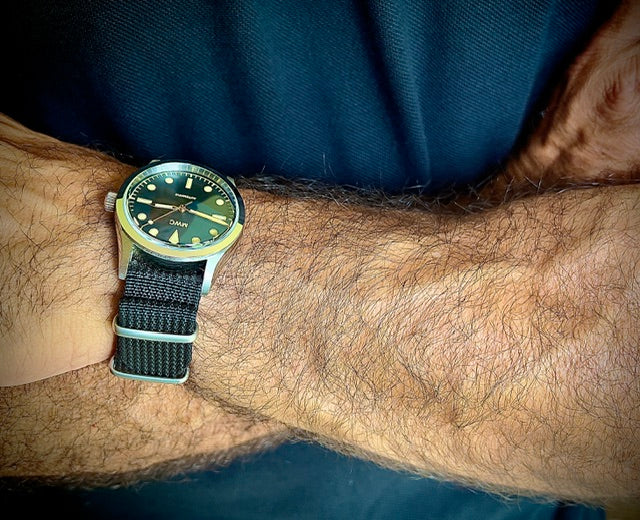 MWC Classic 1950s/1960s Pattern 25 Jewel Automatic "Adventurer" Watch with 200m Water Resistance and Retro Luminous Paint and Sapphire Crystal