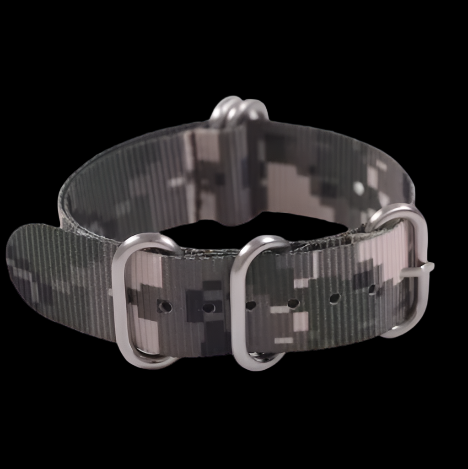 20mm US ACU Zulu Digital Camo Desert NATO Military Watch Strap