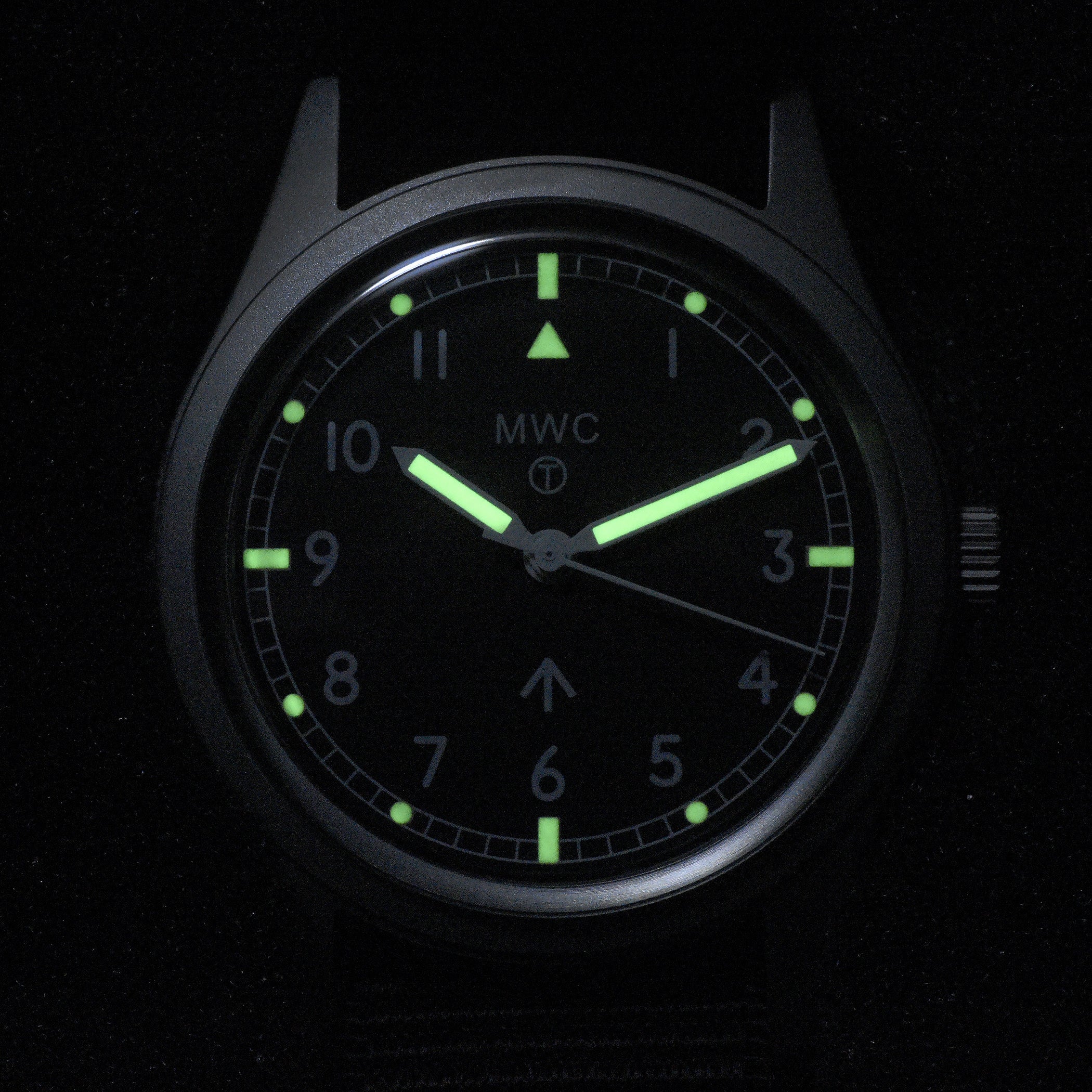 W10 1960s Pattern Military Watch with Plexiglass Crystal and Handwound Mechanical Movement