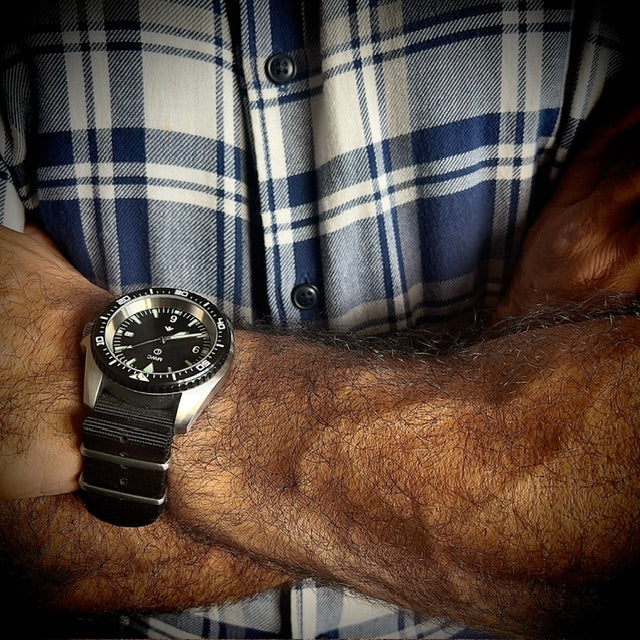 MWC Military Divers Watch Stainless Steel (Automatic) 12 Hour Dial With Sapphire Crystal and Ceramic Bezel