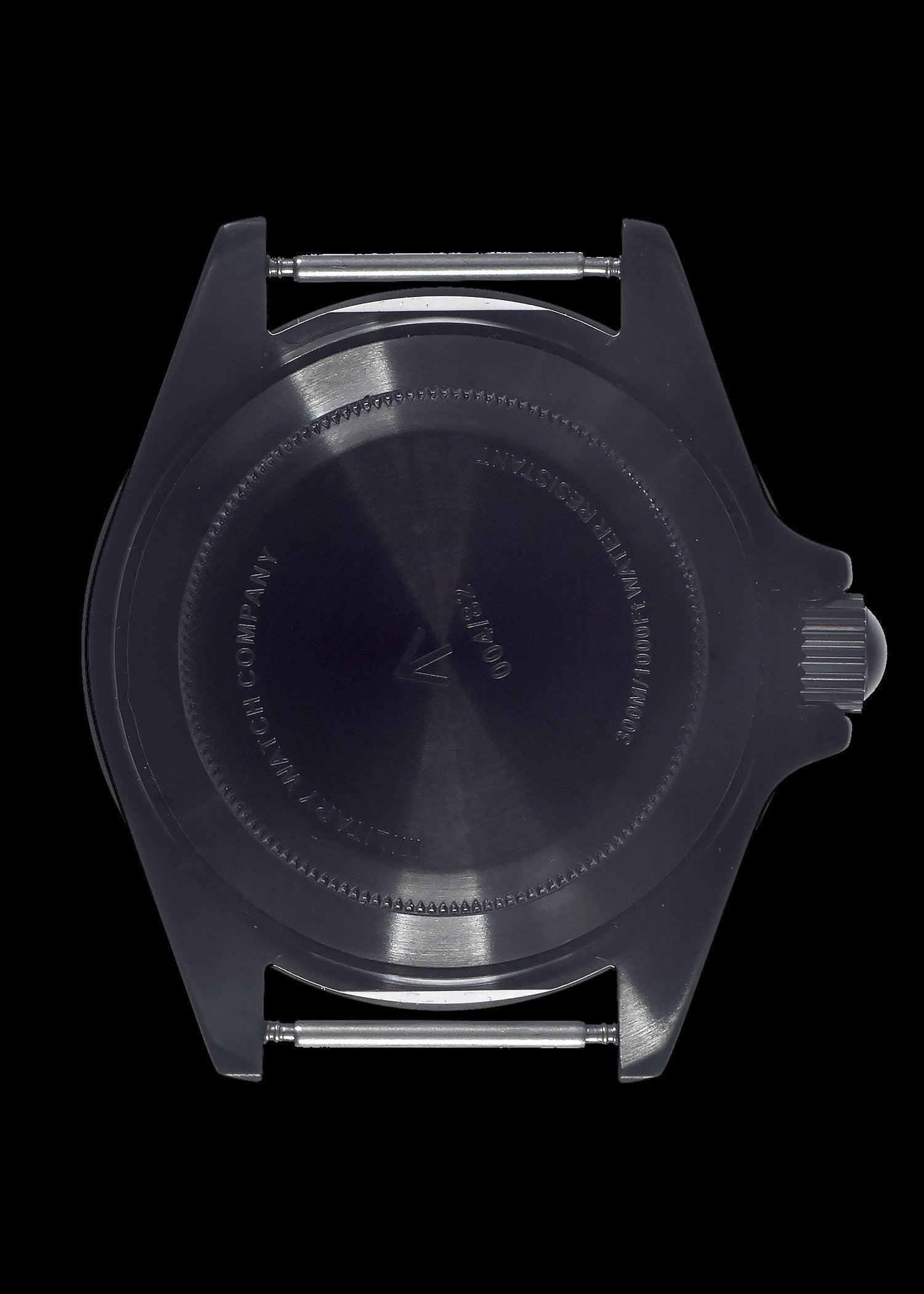 MWC 24 Jewel 1982 Pattern 300m Automatic Military Divers Watch in Black PVD with a Sapphire Crystal on a NATO Webbing Strap (Date Version)