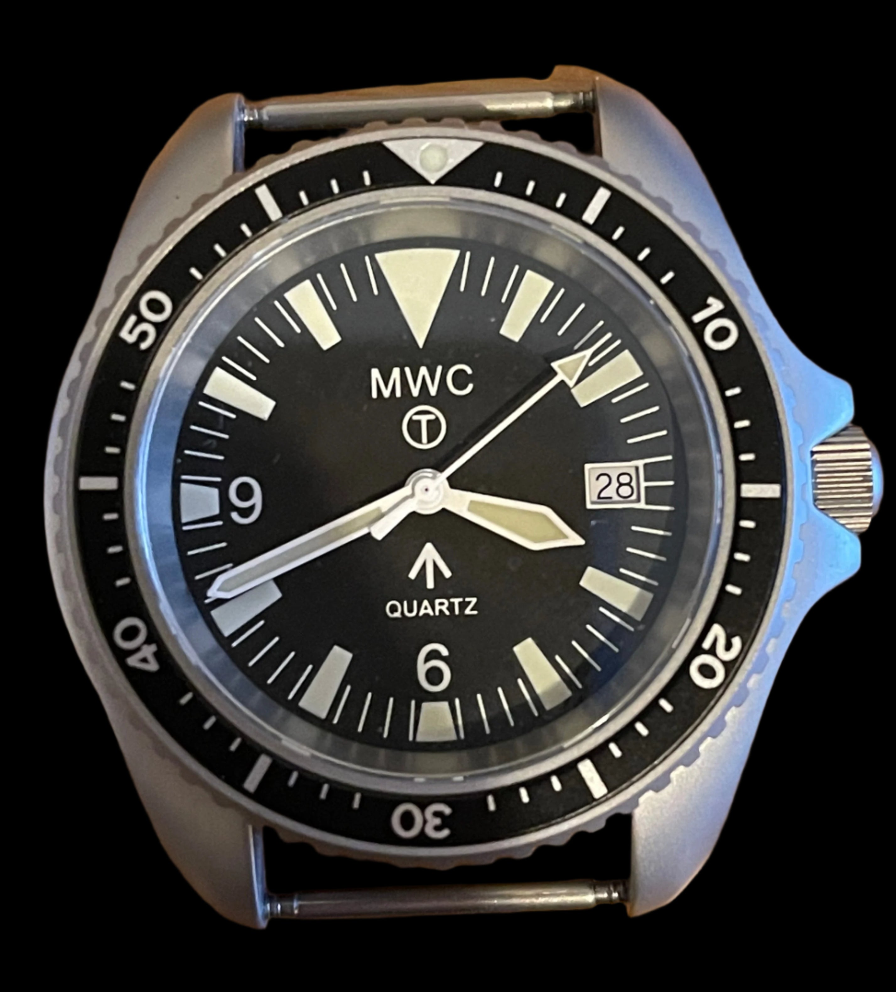 Pair of Watch Pins Designed to Create the Appearance of a Military Watch with Fixed Solid Bars