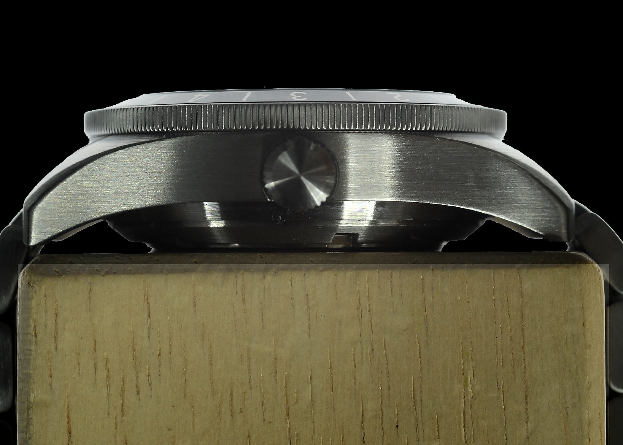 MWC Classic 1960s Pattern Dual Time Zone Automatic Divers Watch with Retro Luminous Paint and Sapphire Crystal on Matching Stainless Steel Bracelet - Ex Photographic Sample Reduced