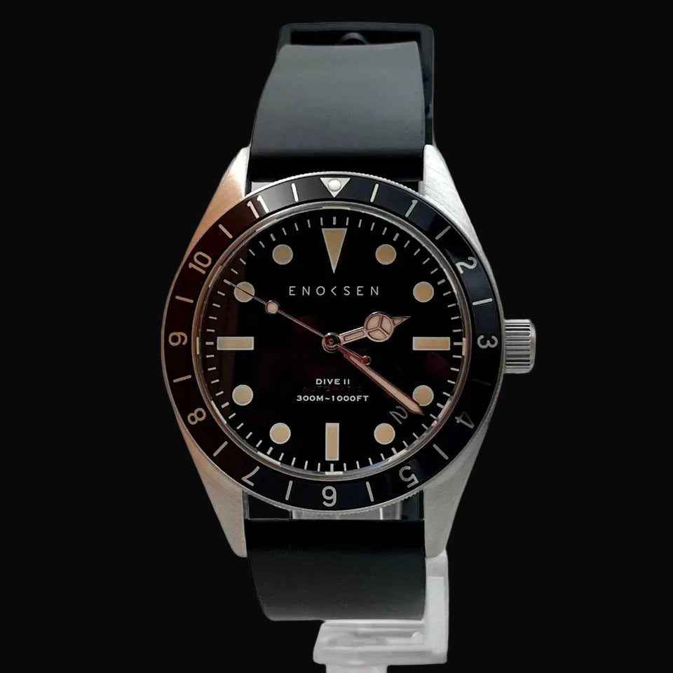 Enoksen Automatic Dive Watch - Black Dial Edition ◇ 39mm