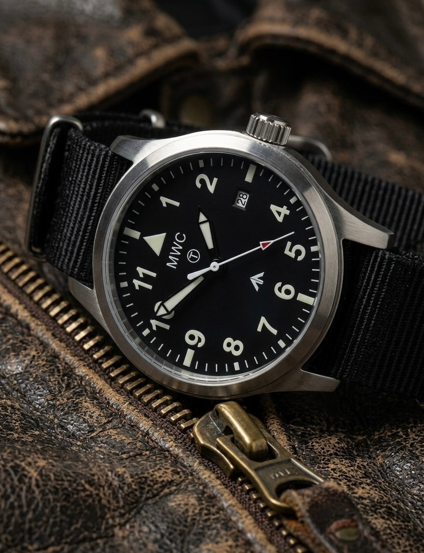 MWC MKIII (100m) 1950's / 60's Pattern Automatic Military Watch in Stainless Steel with Sapphire Crystal