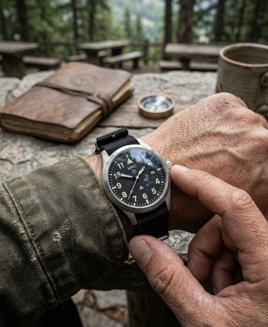 MWC MKIII (100m) 1950's / 60's Pattern Automatic Military Watch in Stainless Steel with Sapphire Crystal