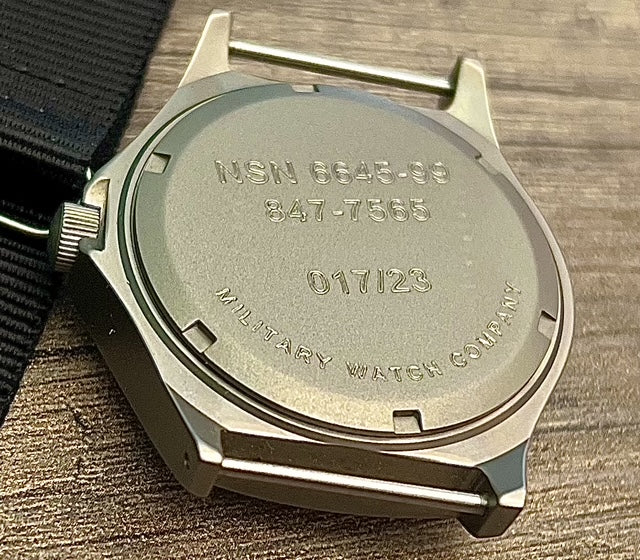 MWC Titanium Military Watch, 300m Water Resistant, Sapphire Crystal and 10 Year Battery Life - NATO NSN Number: 6645-99-847-7565