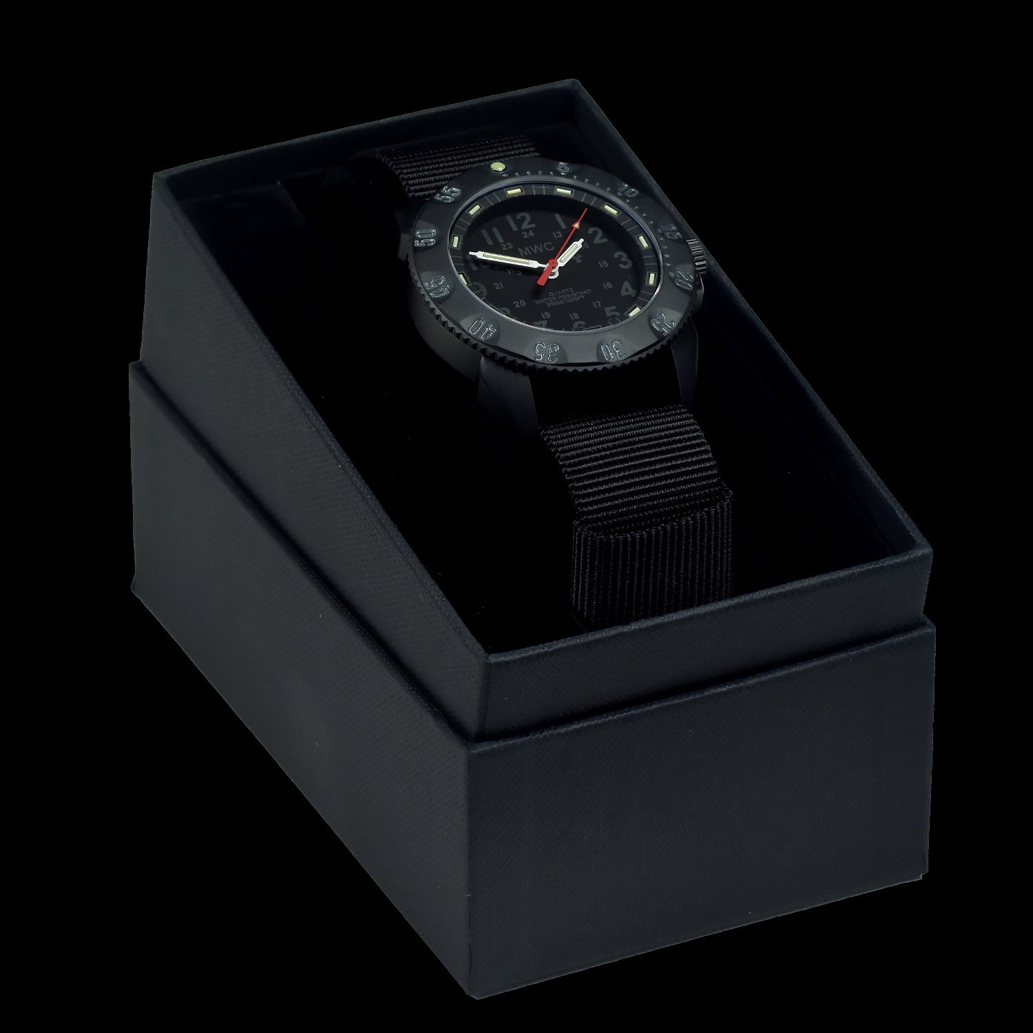 MWC P656 Titanium Tactical Series Watch with Subdued Dial, GTLS Tritium and Ten Year Battery Life (Non Date Version)